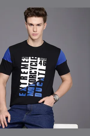 DUCATI Typography Printed Pure Cotton T-shirt