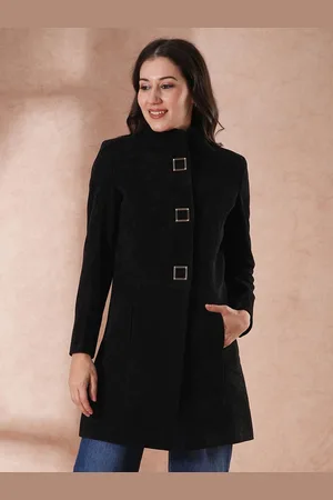 Globus Women Mandarin Collar Overcoat