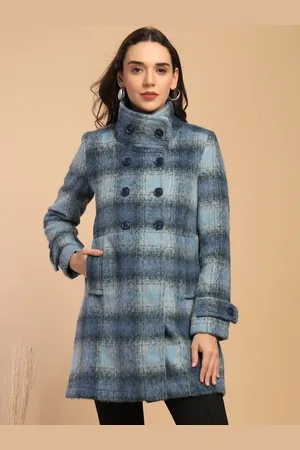Gipsy Women Self-Design Double-Breasted Overcoat