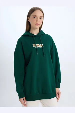 DeFacto Women Cotton Hooded Sweatshirt