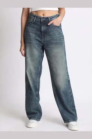 Roadster The Lifestyle Co Women Tinted Straight Fit Cotton Jeans