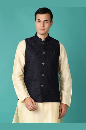 V-Mart Self Design Woven Nehru Jacket