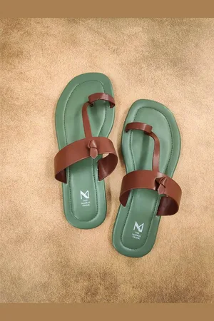 THE MADRAS TRUNK Men One Toe Flats