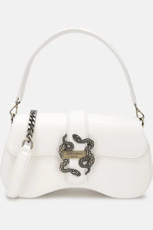 Roberto Cavalli Women Solid Structured Satchel Bag
