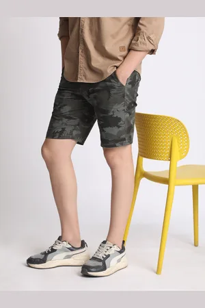 Roadster The Lifestyle Co Men Printed Pure Cotton Slim Fit Shorts