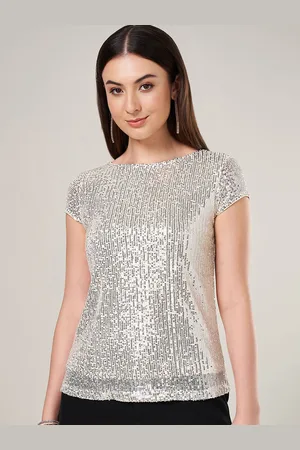 Pantaloons Women Embellished Sequined Regular Top