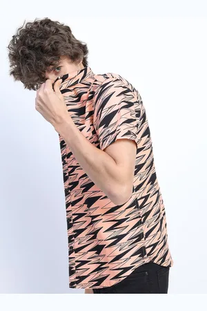 Ketch Mens Printed Casual Slim Fit Shirt