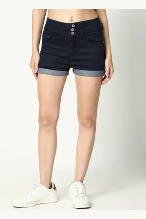 SHOWOFF Women Slim Fit Denim Denim Shorts
