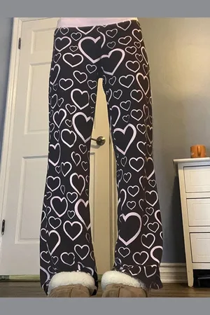 LULU & SKY Women Conversational Printed Mid-Rise Straight Fit Trouser
