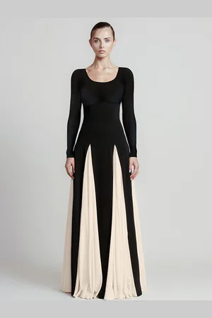 DressBerry Women Colourblocked Maxi Dress