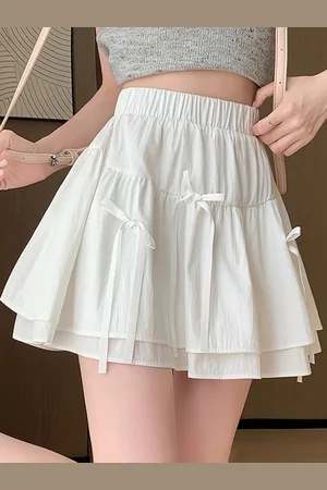 LULU & SKY Women Self Design A-Line mini Skirts