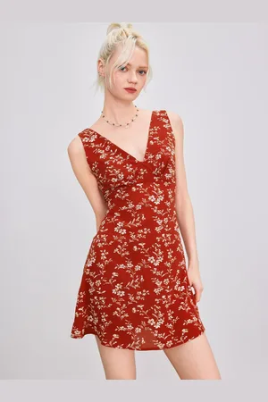 DressBerry Women Floral Printed Fit & Flare Mini Dress