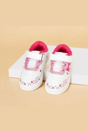 Pantaloons Girls Perforations PU Sneakers