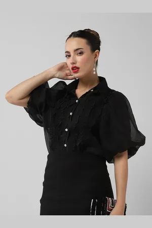 SHOWOFF Women Comfort Semi Sheer Casual Shirt