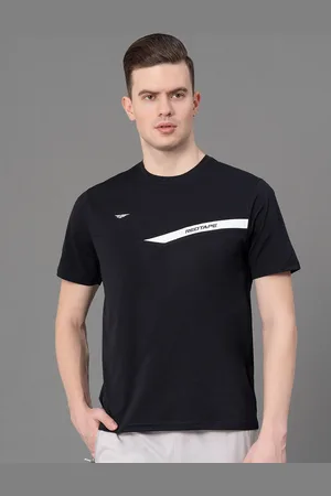 Red Tape Graphic Printed Round Neck Antimicrobial Sports T-Shirt