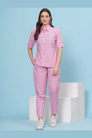 heartLoom Printed Shirt Sleeves Pure Cotton Shirt With Trouser