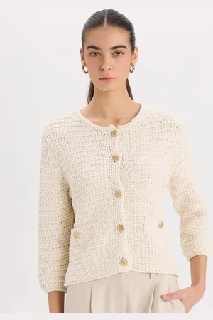 DeFacto Women Round Neck Cardigan Sweaters
