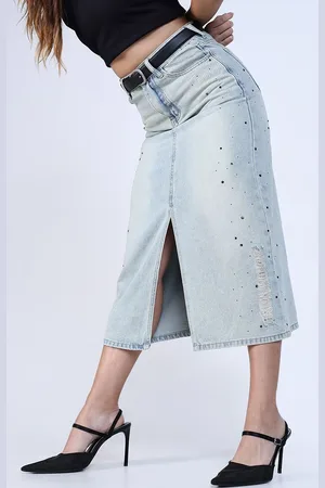 SHOWOFF Women Embellished A-Line Midi Skirts
