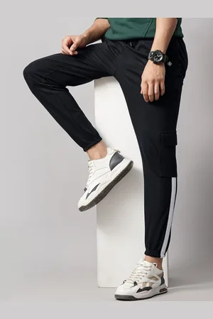 PAUL STREET Men Relaxed Straight Fit Cargos Cotton Trousers