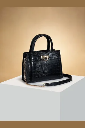 Pantaloons Women Textured Structured Handheld Bag