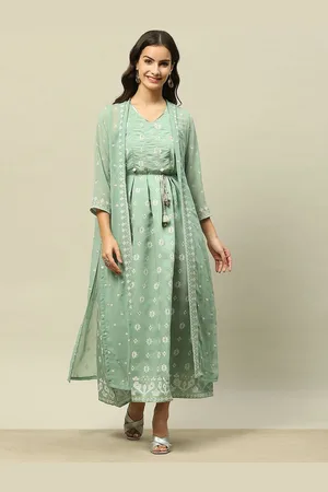 Rangriti Ethnic Motifs Printed Maxi Ethnic Dress