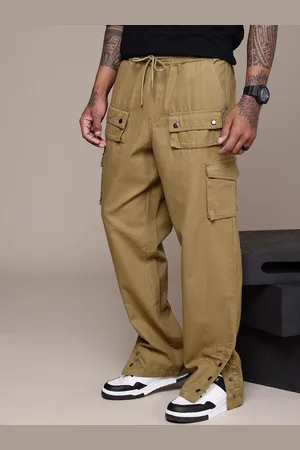 Roadster The Life Co. Men Pure Cotton Relaxed Fit Cargos Trousers