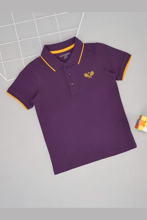 Pantaloons Boys Solid Polo Collar Cotton T-shirt