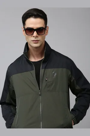 U.S. Polo Assn. Men Colourblocked Windcheater Jacket