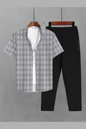 bullmer Printed Short Sleeves Shirt With Trousers Co-Ords