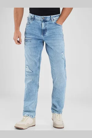 SPYKAR Men Relaxed Fit Mildly Distressed Heavy Fade Stretchable Jeans