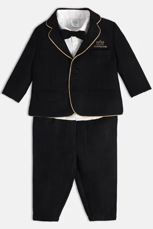 MINI KLUB Boys Notched Lapel Single Breasted Pure Cotton 4-Piece Suit