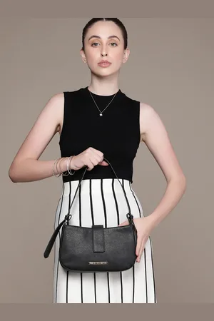 French Connection Structured Textured Shoulder Bag