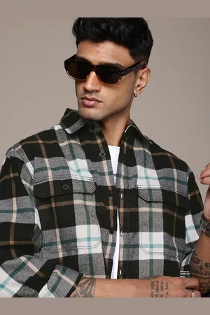 Roadster The Life Co. Relaxed Fit Checked Casual Shacket