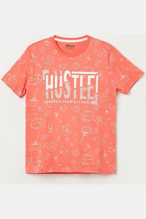Lifestyle Boys Typography Printed Applique T-shirt