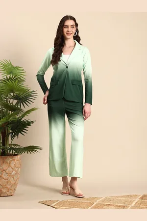 Mast & Harbour Ombre Single-Breasted Blazer With Trousers