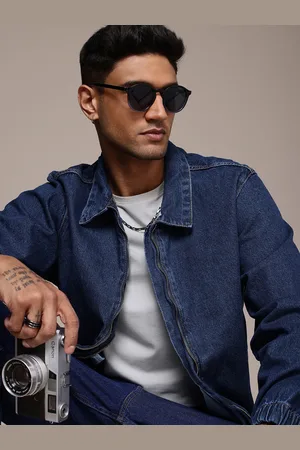 Roadster The Life Co. Spread Collar Pure Cotton Tailored Jacket