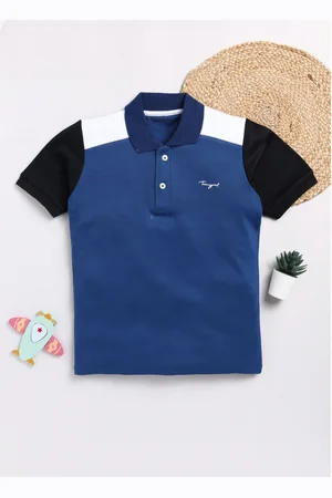 Toonyport Boys Polo Collar Pockets T-shirt