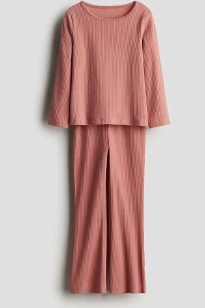 H&M Girls 2-Piece Ribbed Cotton Set