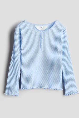 H&M Girls Pointelle Jersey Top
