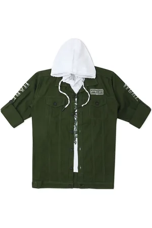 CAVIO Boys Cotton Lightweight Jacket & T-Shirt