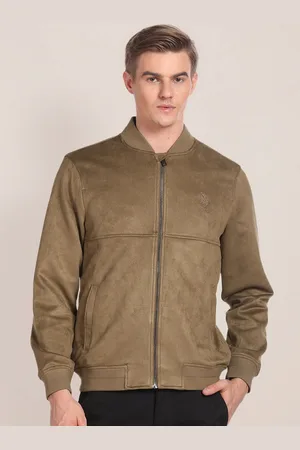 U.S. Polo Assn. Stand Collar Suede Bomber Jacket