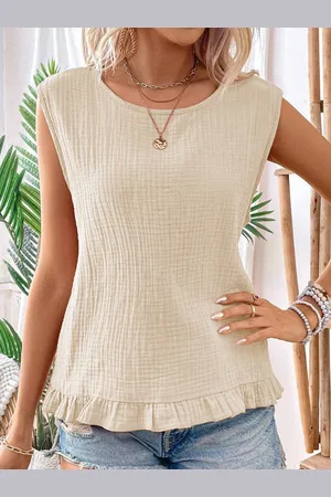 DressBerry Women Round Neck Styled Back Top