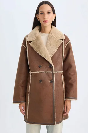 DeFacto Women Striped Longline Tailored Jacket
