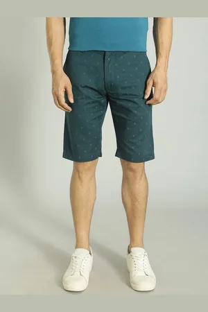 Indian Terrain Men Paisley Printed Mid-Rise Pure Cotton Chino Shorts