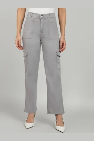 Nifty Women Cotton Grey Relaxed Fit High-Rise Stretchable Jeans