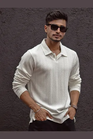 Powerlook Men Polo Collar T-shirt