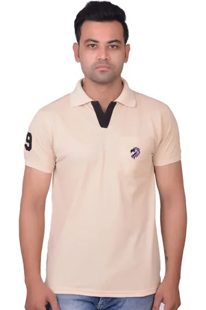 La Milano Men Polo Collar Cotton Slim Fit T-shirt