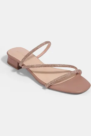 LEMON & PEPPER Women Embellished Party Block Sandals