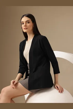 Chemistry Front Open Cotton Terry Longline Shrug