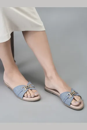 DressBerry Women Embellished Mules with Buckles Flats